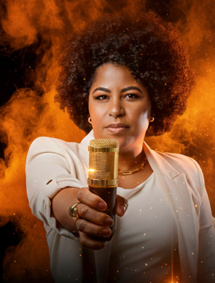 Mônica Maciel conduzindo imersão de oratória